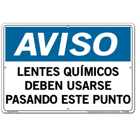 Vestil Polystyrene Sign, 12-1/2" Height, 18-1/2" Width, Polystyrene, Rectangle, Spanish SI-N-55-D-PS-040-S
